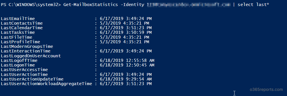 Why Office 365 Users’ Last Logon Time Reported by Get-MailboxStatistics is inaccurate?