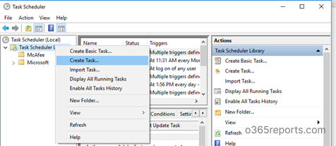 Running Powershell script from task scheduler when the name of the