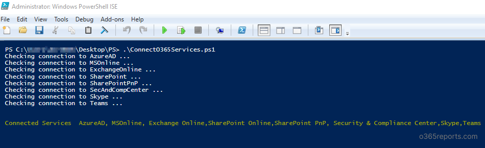 Install all Office 365 PowerShell Modules