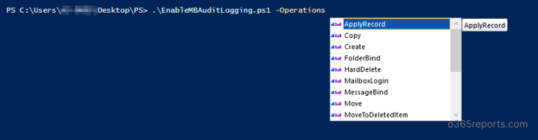 Enable Mailbox Auditing in Office 365 Users using PowerShell