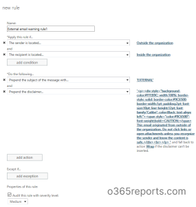 How to Add External Email Warning Message in Outlook