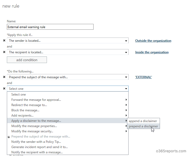 How to Add External Email Warning Message in Outlook