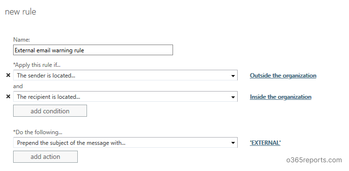 How to Add External Email Warning Message in Outlook