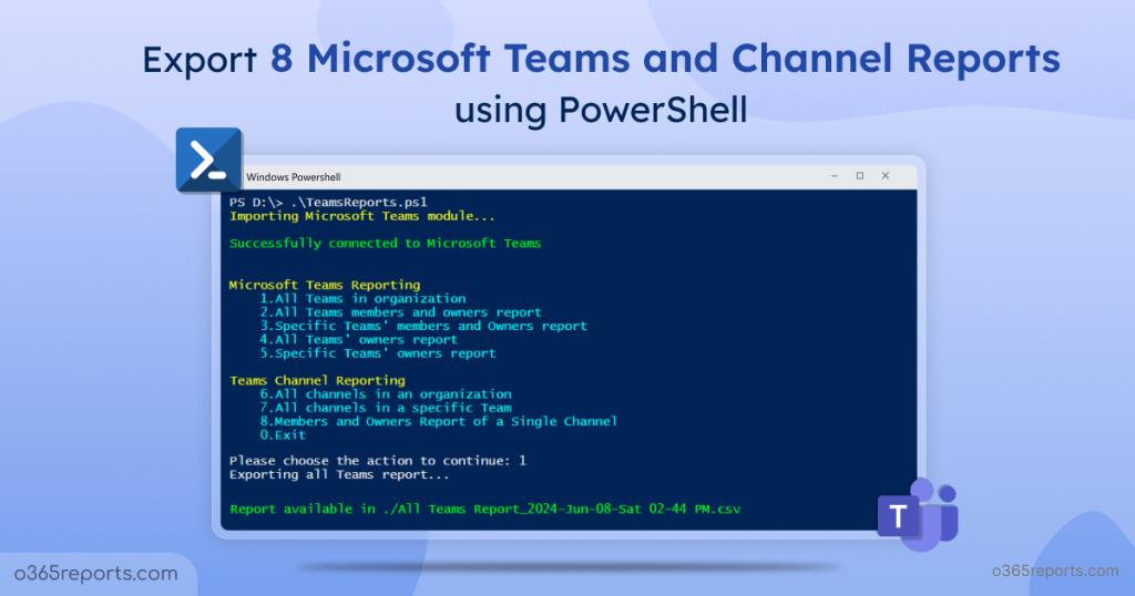 Audit & Report MS Teams Channel Creations Using PowerShell