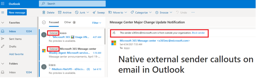 Enable External Email Warning Tag in Exchange Online 