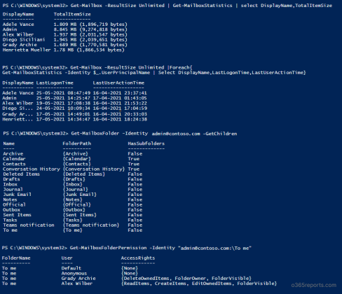 Get Shared Mailbox in Office 365 using PowerShell - Office 365 Reports