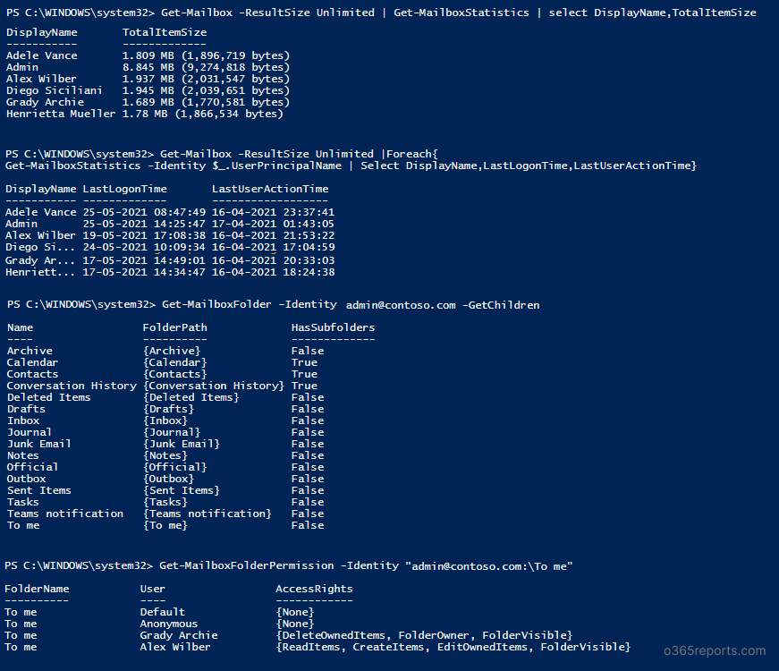 Get Mailbox Size Report Using PowerShell