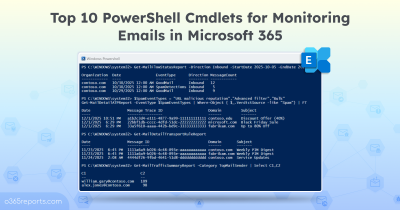 Top 10 PowerShell Cmdlets for Monitoring Emails in Microsoft 365 Top 10 PowerShell Cmdlets for Monitoring Emails in Microsoft 365