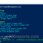 Office 365 License Reporting and Management using PowerShell 