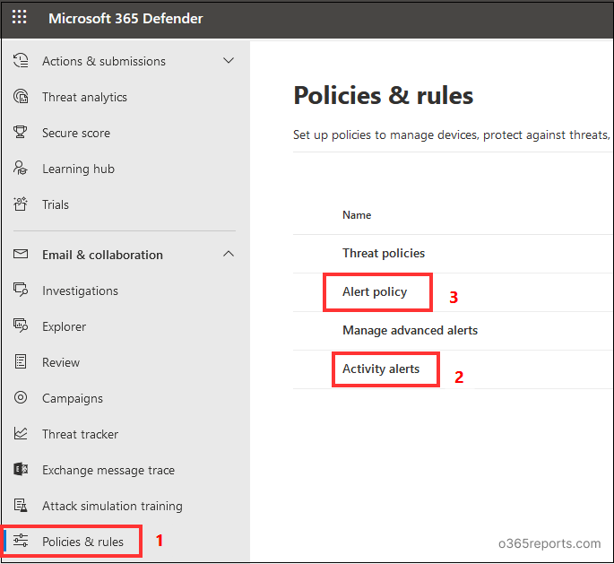 View alerts in Microsoft 365 defender