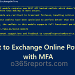 Connect to Exchange Online PowerShell with MFA 