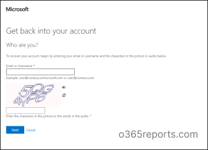 Test Self Service Password Reset