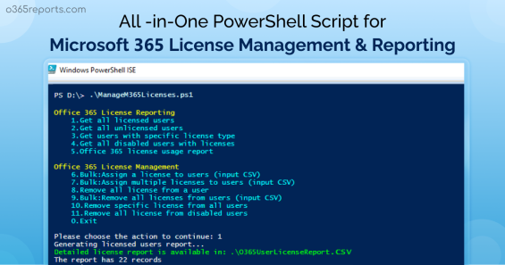 Manage Microsoft 365 Licenses using MS Graph PowerShell