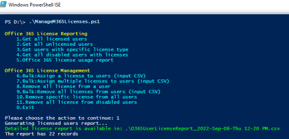 License File Graph Manage Microsoft 365 Licenses using MS Graph PowerShell
