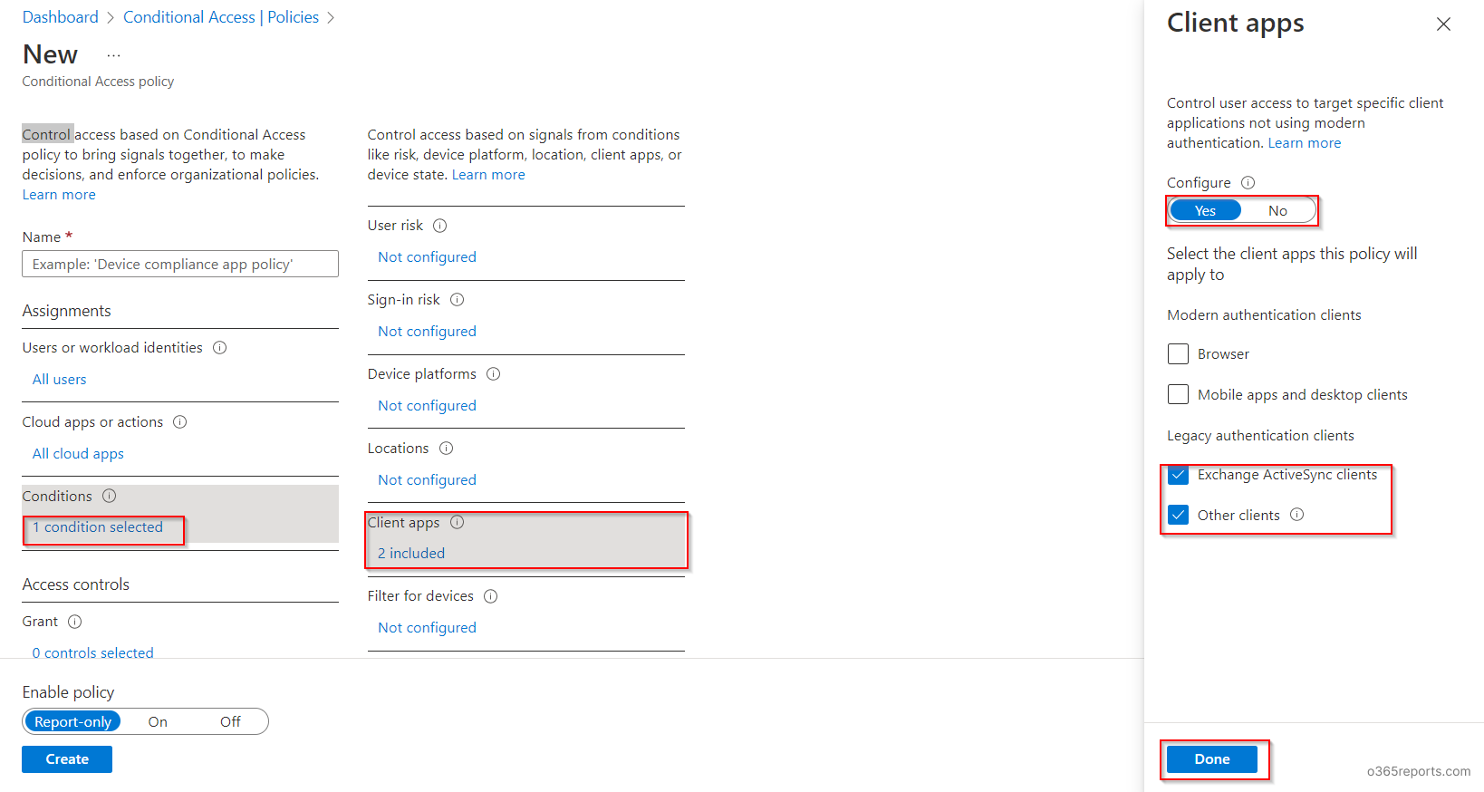 client-app-conditional-access-office-365-reports