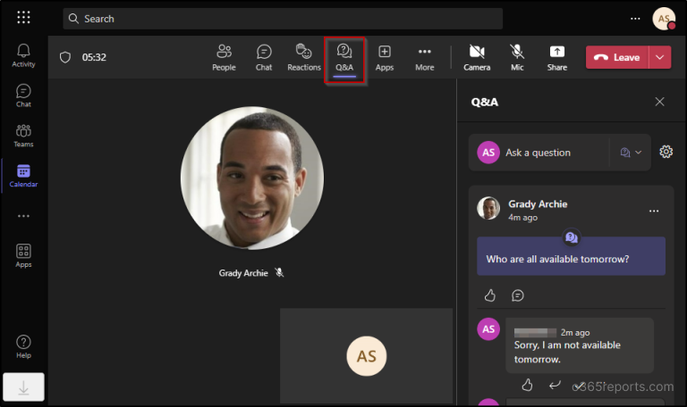 Add Q&A Functionality in Microsoft Teams Meetings
