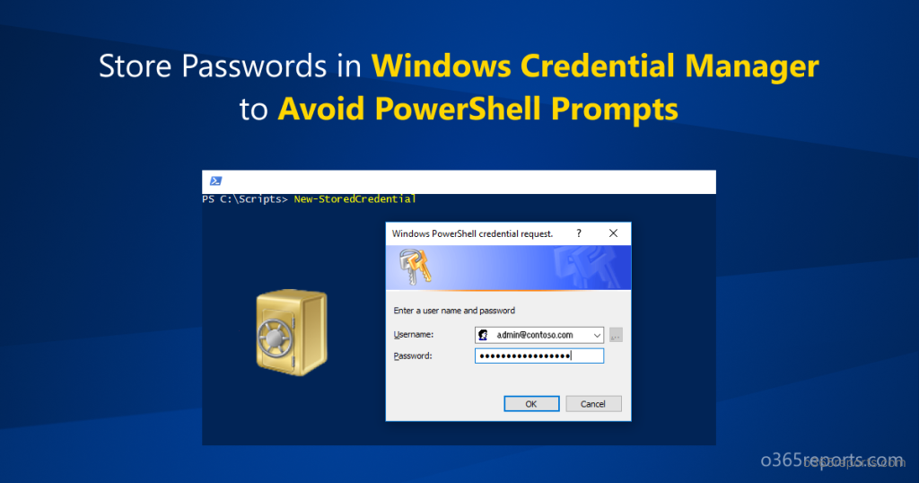 Store Passwords in Windows Credential Manager to Avoid PowerShell Prompts