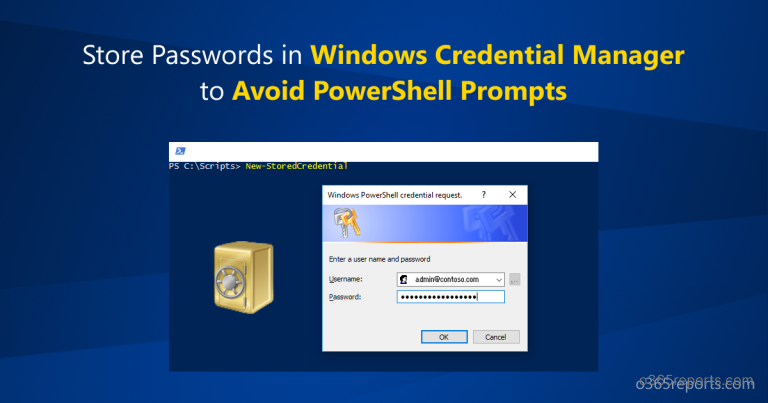 powershell credential manager powershell credential manager