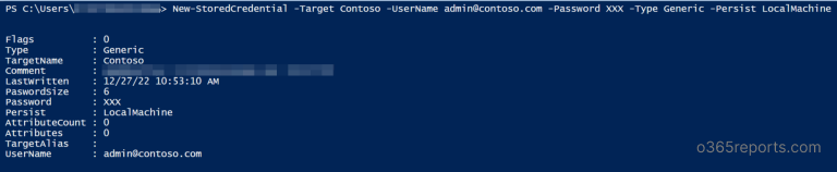 powershell credential manager
