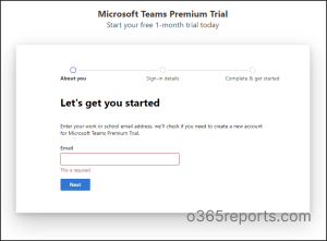 Microsoft Teams Premium Trial
