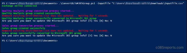 Upgrade Distribution Lists to Microsoft 365 Groups Using PowerShell