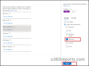 Device platform in CAP