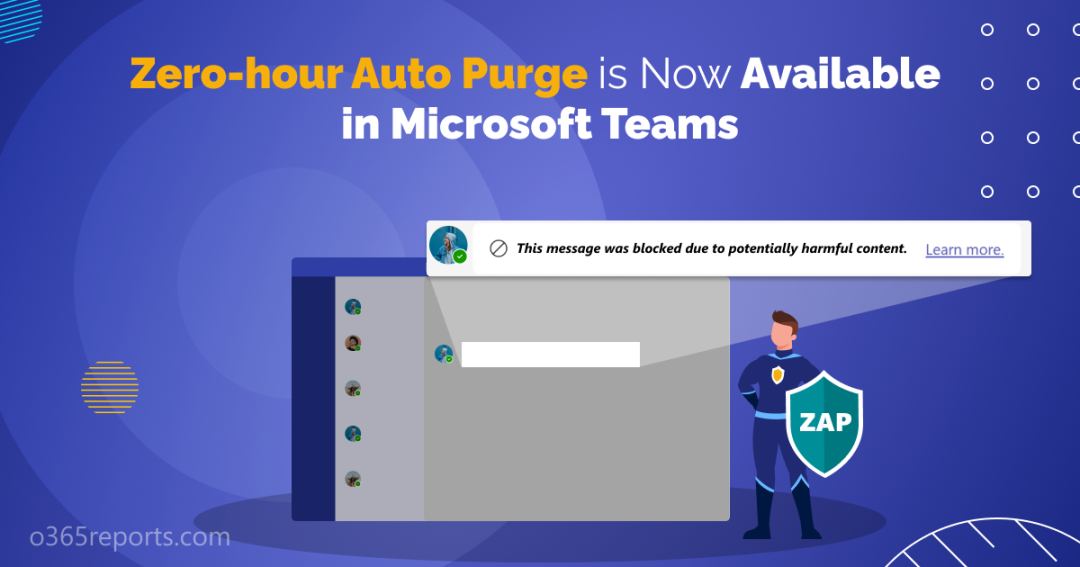 Zero-Hour Auto Purge (ZAP) in Microsoft Teams