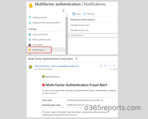 MFA fraud alerts notification