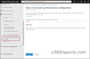 Cross-tenant synchronization preview in source tenant 