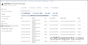 Provisioning logs for cross-tenant synchronization