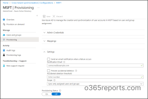 Set the scope for users or groups to be provisioned