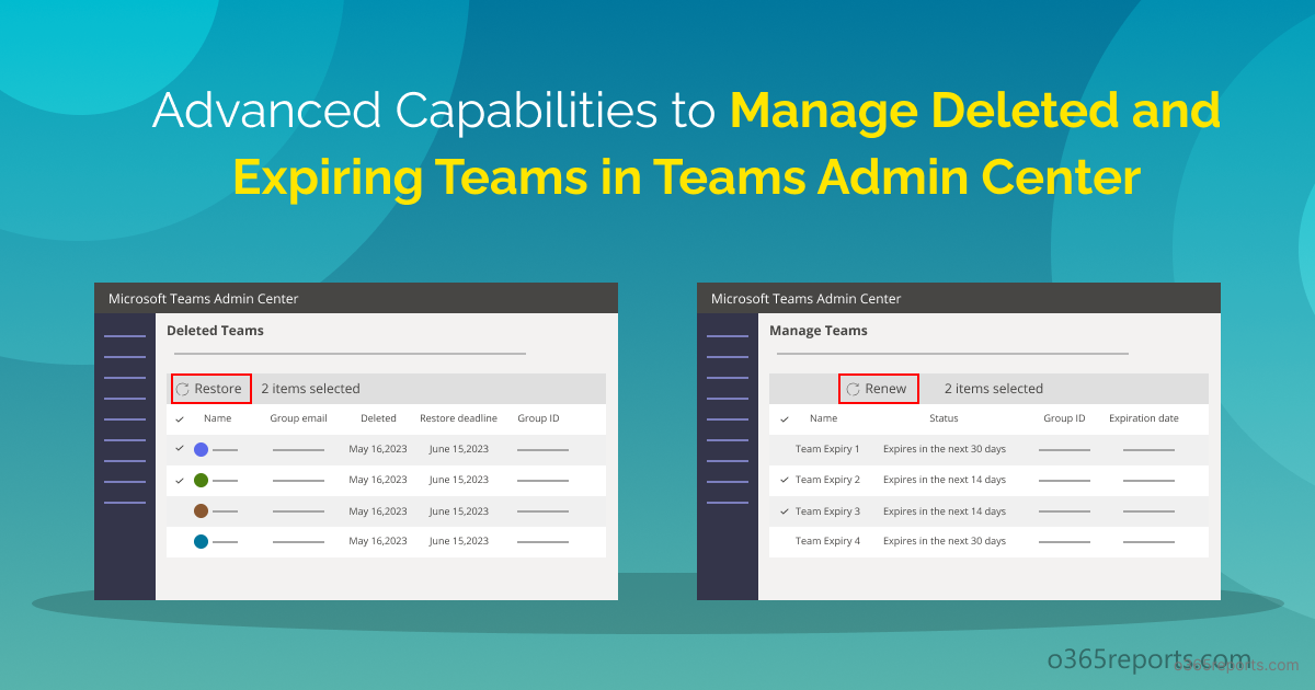 Manage Team Deletion and Expiration in Microsoft Teams Admin Center