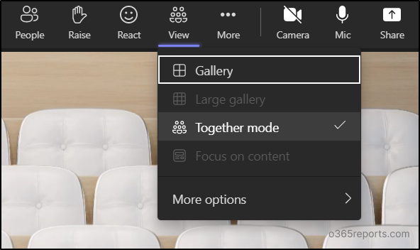 Together Mode in Teams meetings - Office 365 Reports