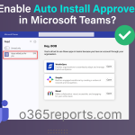 Enable Auto Install Approved Apps in Microsoft Teams