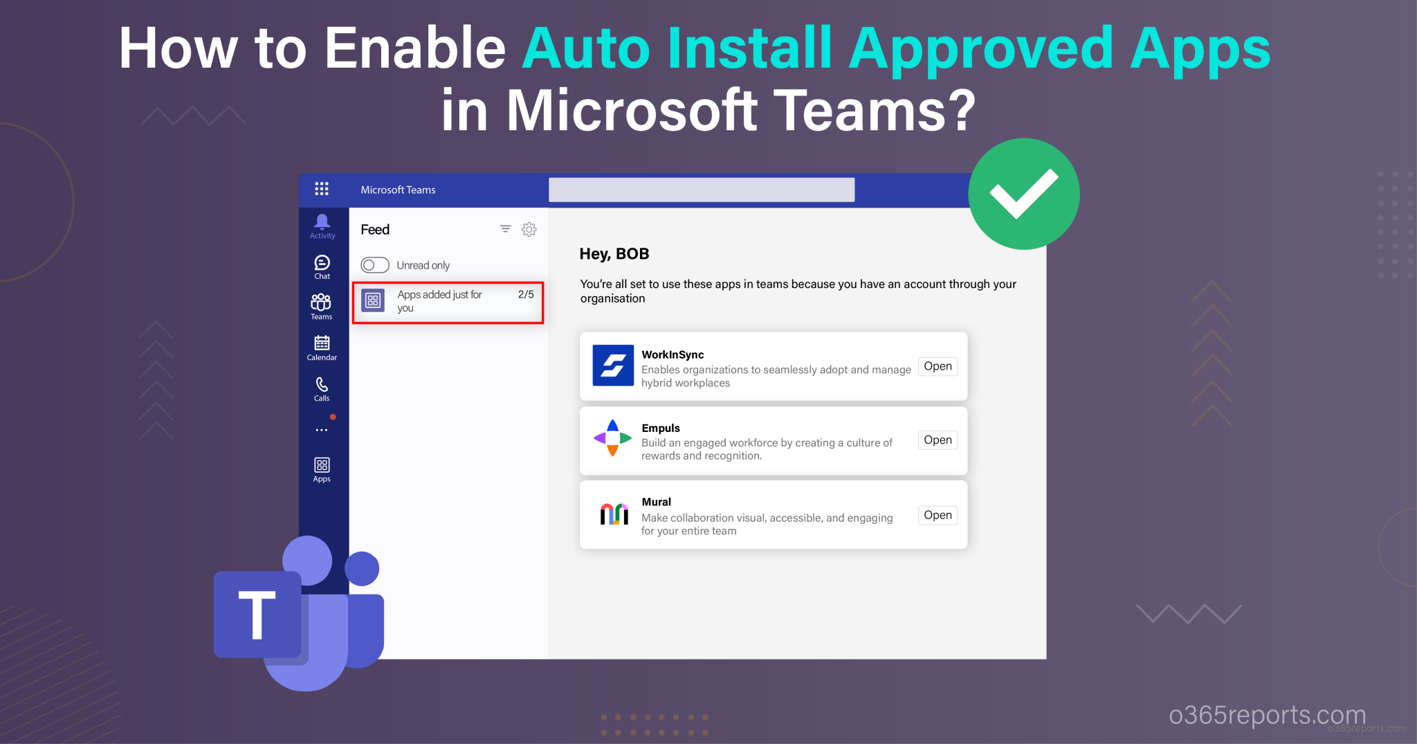 enable microsoft teams in office 365