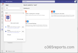 Microsoft Teams Meet App