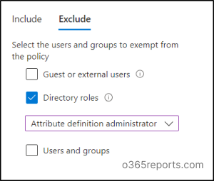 Disable MFA for Users with Azure AD roles