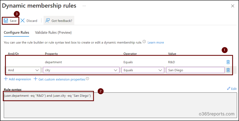 Click Add Dynamic Query Entra Dynamic Group Membership Management in Microsoft Entra ID