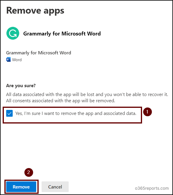 Remove apps or Office add-ins