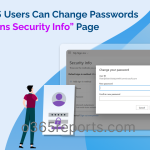 Manage Microsoft 365 Passwords from the Security Info Page