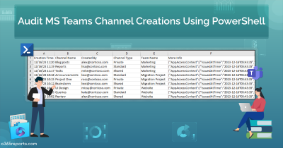 Audit MS Teams Channel Creations Using PowerShell