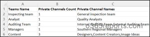 Export All Teams with Microsoft Teams Private Channels