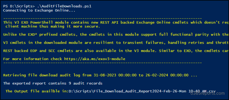 Audit File Downloads in SharePoint Online Using PowerShell