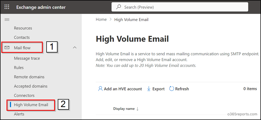 High Volume Email in Exchange Online