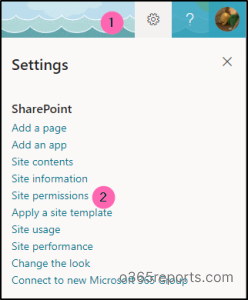 Advanced permission settings in SharePoint