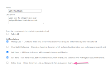 Create Custom Permission Levels in SharePoint Online