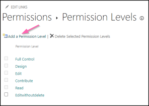 Create Custom Permission Levels in SharePoint Online
