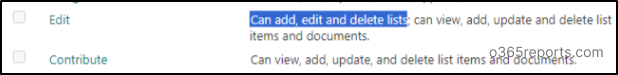 Create Custom Permission Levels in SharePoint Online