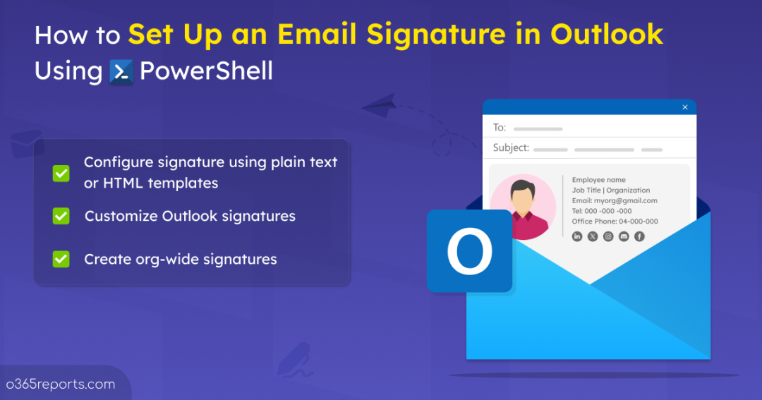 How to Set Up an Email Signature in Outlook Using PowerShell