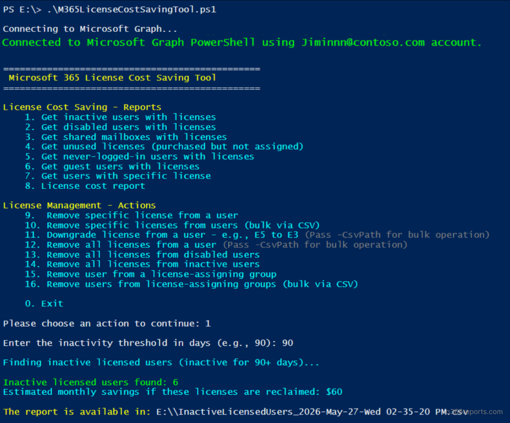 Optimize Microsoft 365 License Costs